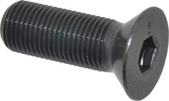 Made in USA - 1/2-20 UNF Hex Socket Drive, 82° Flat Screw - Alloy Steel, Black Oxide Finish, Fully Threaded, 1-1/2" OAL - Caliber Tooling