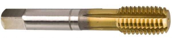 Guhring - M16x2.00 Metric Coarse 6HX Modified Bottoming Thread Forming Tap - Cobalt, TiN Finish, 3.811" OAL, 0.787" Thread Length, Right Hand Thread, Series 3939 - Caliber Tooling