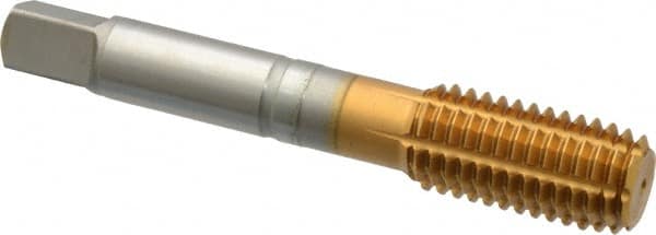 Guhring - 5/8-11 UNC 2BX H11/H12 Thread Limit Modified Bottoming Thread Forming Tap - Cobalt, TiN Finish, 3-13/16" OAL, 0.945" Thread Length, Right Hand Thread, Series 3940 - Caliber Tooling