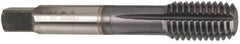 Guhring - M14x2.00 Metric Coarse H6 Thread Limit Modified Bottoming Thread Forming Tap - Cobalt, TiCN Finish, 3.591" OAL, 0.787" Thread Length, Right Hand Thread, Series 3942 - Caliber Tooling