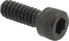 Made in USA - #6-32 UNC Hex Socket Drive, Socket Cap Screw - Alloy Steel, Black Oxide Finish, Fully Threaded, 3/8" Length Under Head - Caliber Tooling