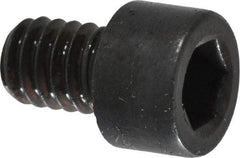 Made in USA - #8-32 UNC Hex Socket Drive, Socket Cap Screw - Alloy Steel, Black Oxide Finish, Fully Threaded, 1/4" Length Under Head - Caliber Tooling