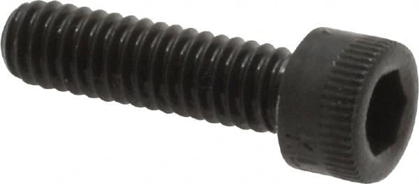 Made in USA - #8-32 UNC Hex Socket Drive, Socket Cap Screw - Alloy Steel, Black Oxide Finish, Fully Threaded, 5/8" Length Under Head - Caliber Tooling