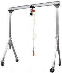 Vestil - 4,000 Lb Load Capacity, Aluminum Gantry Crane - 12' Span - Caliber Tooling