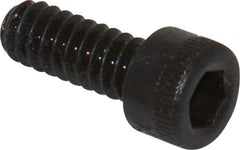 Made in USA - #10-24 UNC Hex Socket Drive, Socket Cap Screw - Alloy Steel, Black Oxide Finish, Fully Threaded, 1/2" Length Under Head - Caliber Tooling