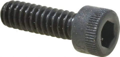 Made in USA - #10-24 UNC Hex Socket Drive, Socket Cap Screw - Alloy Steel, Black Oxide Finish, Fully Threaded, 5/8" Length Under Head - Caliber Tooling