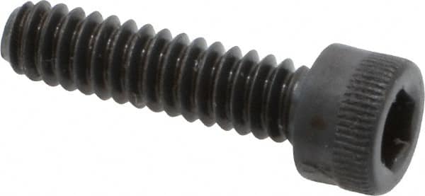 Made in USA - #10-24 UNC Hex Socket Drive, Socket Cap Screw - Alloy Steel, Black Oxide Finish, Fully Threaded, 3/4" Length Under Head - Caliber Tooling