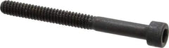 Made in USA - #10-24 UNC Hex Socket Drive, Socket Cap Screw - Alloy Steel, Black Oxide Finish, Partially Threaded, 2" Length Under Head - Caliber Tooling