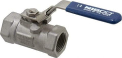 NIBCO - 3/4" Pipe, Reduced Port, Carbon Steel Fire Safe Ball Valve - 1 Piece, Inline - One Way Flow, FNPT x FNPT Ends, Locking Lever Handle, 2,000 WOG - Caliber Tooling