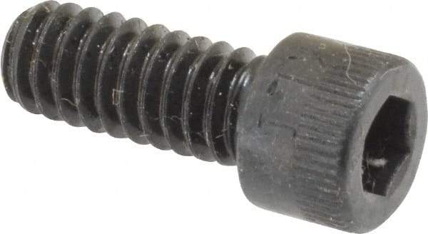 Made in USA - 1/4-20 UNC Hex Socket Drive, Socket Cap Screw - Alloy Steel, Black Oxide Finish, Fully Threaded, 5/8" Length Under Head - Caliber Tooling