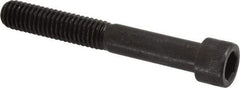 Made in USA - 3/8-16 UNC Hex Socket Drive, Socket Cap Screw - Alloy Steel, Black Oxide Finish, Partially Threaded, 2-3/4" Length Under Head - Caliber Tooling