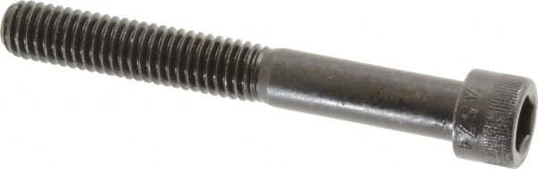 Made in USA - 3/8-16 UNC Hex Socket Drive, Socket Cap Screw - Alloy Steel, Black Oxide Finish, Partially Threaded, 3" Length Under Head - Caliber Tooling