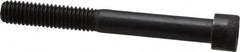 Made in USA - 3/8-16 UNC Hex Socket Drive, Socket Cap Screw - Alloy Steel, Black Oxide Finish, Partially Threaded, 3-1/4" Length Under Head - Caliber Tooling