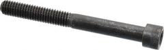 Made in USA - 3/8-16 UNC Hex Socket Drive, Socket Cap Screw - Alloy Steel, Black Oxide Finish, Partially Threaded, 3-1/2" Length Under Head - Caliber Tooling