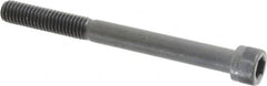 Made in USA - 3/8-16 UNC Hex Socket Drive, Socket Cap Screw - Alloy Steel, Black Oxide Finish, Partially Threaded, 4" Length Under Head - Caliber Tooling