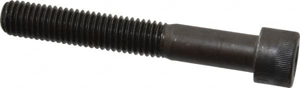 Made in USA - 1/2-13 UNC Hex Socket Drive, Socket Cap Screw - Alloy Steel, Black Oxide Finish, Partially Threaded, 3-1/2" Length Under Head - Caliber Tooling