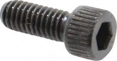 Made in USA - #6-40 UNF Hex Socket Drive, Socket Cap Screw - Alloy Steel, Black Oxide Finish, Fully Threaded, 3/8" Length Under Head - Caliber Tooling