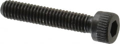 Made in USA - #6-40 UNF Hex Socket Drive, Socket Cap Screw - Alloy Steel, Black Oxide Finish, Fully Threaded, 3/4" Length Under Head - Caliber Tooling