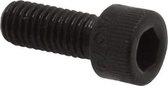 Made in USA - #10-32 UNF Hex Socket Drive, Socket Cap Screw - Alloy Steel, Black Oxide Finish, Fully Threaded, 1/2" Length Under Head - Caliber Tooling