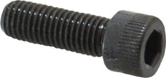 Made in USA - 1/4-28 UNF Hex Socket Drive, Socket Cap Screw - Alloy Steel, Black Oxide Finish, Fully Threaded, 3/4" Length Under Head - Caliber Tooling