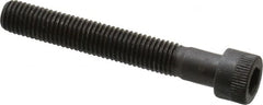 Made in USA - 1/4-28 UNF Hex Socket Drive, Socket Cap Screw - Alloy Steel, Black Oxide Finish, Partially Threaded, 1-3/4" Length Under Head - Caliber Tooling