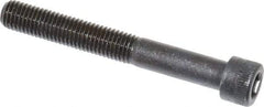 Made in USA - 1/4-28 UNF Hex Socket Drive, Socket Cap Screw - Alloy Steel, Black Oxide Finish, Partially Threaded, 2" Length Under Head - Caliber Tooling