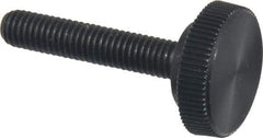 Made in USA - #10-32 Knurled Shoulder Steel Thumb Screw - 1" OAL, 5/8" Head Diam - Caliber Tooling