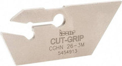 Iscar - 2.8 to 4mm Groove Width, 20mm Max Depth of Cut, Neutral Cut, CGHN Indexable Grooving Blade - Multiple Insert Styles, Series Cut Grip - Caliber Tooling