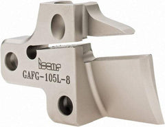 Iscar - Left Hand Cut, 8mm Insert Width, Cutoff & Grooving Support Blade for Indexables - 25mm Max Depth of Cut - Caliber Tooling