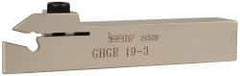 Iscar - GHG, Right Hand Cut, 1.58" Max Workpc Diam, GI..,TIP.. Insert, Indexable Cutoff Toolholder - 0.79 Max Depth of Cut, 3/4" Shank Width, 3/4" Shank Height, 4-1/2" OAL - Caliber Tooling