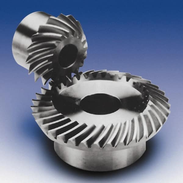 Boston Gear - 14 Pitch, 1.86" OD, 26 Tooth Spiral Bevel Gear & Pinion - 0.31" Face Width, Hardened Steel - Caliber Tooling