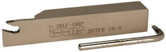 Iscar - SGTF, Right Hand Cut, 2" Max Workpc Diam, Indexable Cutoff Toolholder - 3/4" Shank Width, 3/4" Shank Height, 4-1/2" OAL - Caliber Tooling