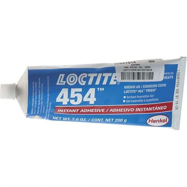 Loctite - 30 Gal Syringe Clear Instant Adhesive - 454 PRISM GEL 200G LOCTITEPRISMINSTADHS - Caliber Tooling