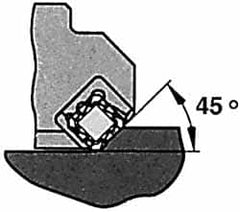 Iscar - 3" Cut Diam, 1" Arbor Hole, 0.23" Max Depth of Cut, 45° Indexable Chamfer & Angle Face Mill - 6 Inserts, SEKN/R 12... Insert, Right Hand Cut, 6 Flutes, Series F45E - Caliber Tooling