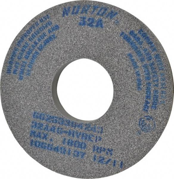 Norton - 14" Diam x 5" Hole x 1-1/2" Thick, H Hardness, 46 Grit Surface Grinding Wheel - Aluminum Oxide, Type 1, Coarse Grade, 1,800 Max RPM, Vitrified Bond, No Recess - Caliber Tooling