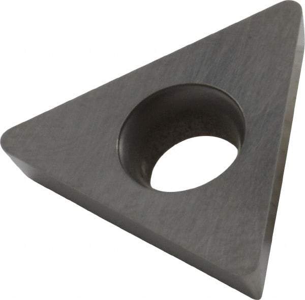 Iscar - TPGB322 60 Grade IC70 Carbide Turning Insert - Uncoated, 60° Triangle, 3/8" Inscr Circle, 1/8" Thick, 1/32" Corner Radius - Caliber Tooling