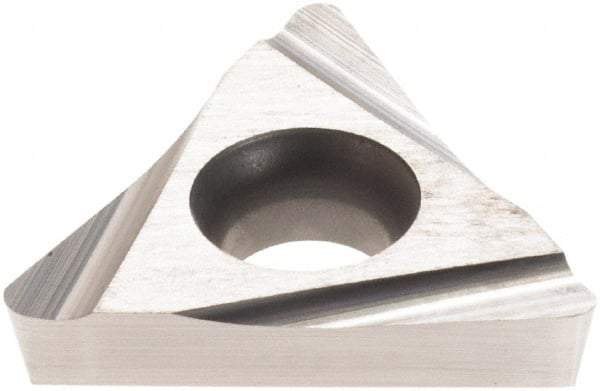 Iscar - TPGH322 L Grade IC20 Carbide Turning Insert - Uncoated, 60° Triangle, 3/8" Inscr Circle, 1/8" Thick, 1/32" Corner Radius - Caliber Tooling