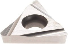 Iscar - TPGH322 L Grade IC20 Carbide Turning Insert - Uncoated, 60° Triangle, 3/8" Inscr Circle, 1/8" Thick, 1/32" Corner Radius - Caliber Tooling