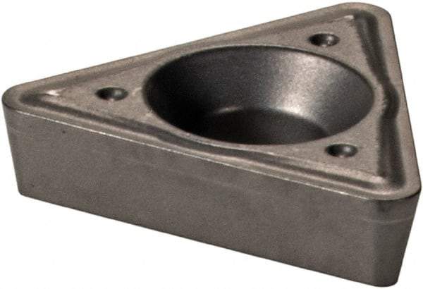 Iscar - TPMT2-2 Grade IC20 Carbide Turning Insert - Uncoated, 60° Triangle, 1/4" Inscr Circle, 3/32" Thick, 1/32" Corner Radius - Caliber Tooling