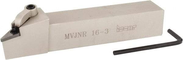 Iscar - MVJN, Right Hand Cut, 1" Shank Height x 1" Shank Width, Negative Rake Indexable Turning Toolholder - 6" OAL, VN..33. Insert Compatibility, Series Isoturn - Caliber Tooling