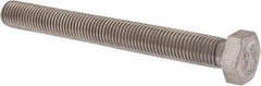 Value Collection - 7/8-9 UNC, 8" Length Under Head Hex Head Cap Screw - Fully Threaded, Grade 316 Stainless Steel, Uncoated, 1-5/16" Hex - Caliber Tooling