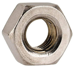 Value Collection - 1/4-28 UNF Stainless Steel Right Hand Hex Nut - 7/16" Across Flats, 3/16" High, Uncoated - Caliber Tooling