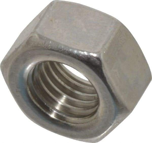 Value Collection - 5/16-24 UNF Stainless Steel Right Hand Hex Nut - 1/2" Across Flats, 7/64" High, Uncoated - Caliber Tooling