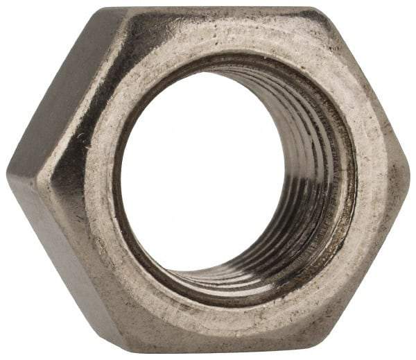 Value Collection - 3/8-24 UNF Stainless Steel Right Hand Hex Nut - 9/16" Across Flats, 21/64" High, Uncoated - Caliber Tooling