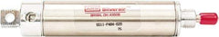 ARO/Ingersoll-Rand - 1" Stroke x 1-1/16" Bore Single Acting Air Cylinder - 1/8 Port, 5/16-24 Rod Thread, 200 Max psi, -40 to 160°F - Caliber Tooling