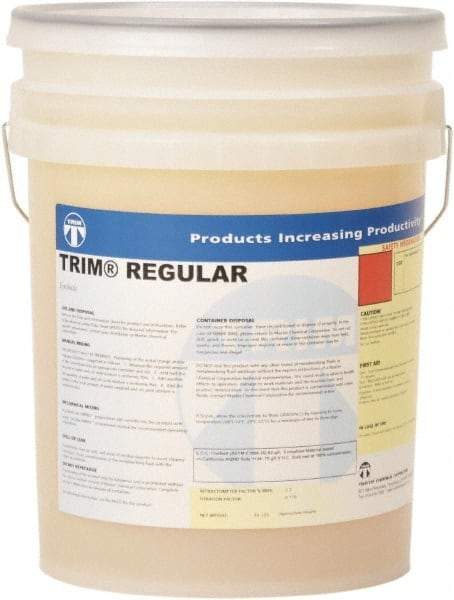 Master Fluid Solutions - Trim Regular, 5 Gal Pail Cutting & Grinding Fluid - Synthetic, For Cutting, Grinding - Caliber Tooling