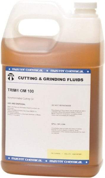 Master Fluid Solutions - Trim OM 100, 1 Gal Bottle Cutting Fluid - Straight Oil - Caliber Tooling