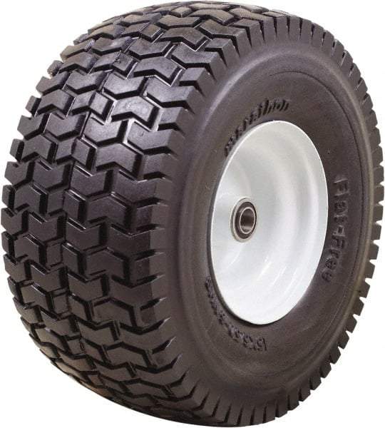 Marathon Industries - 6-7/64" Wide x 15" High x 7" Deep Turf Flat Free Hand Truck Tire - 500 Lb Load Capacity - Caliber Tooling