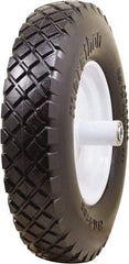 Marathon Industries - 3-45/64" Wide x 15-1/2" High x 6" Deep Flat Free Hand Truck Tire - 500 Lb Load Capacity - Caliber Tooling