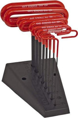 Bondhus - 8 Piece T-Handle Cushion Grip Hex Key Set - Hex Range 2 to 10mm, Protanium High Torque Steel - Caliber Tooling